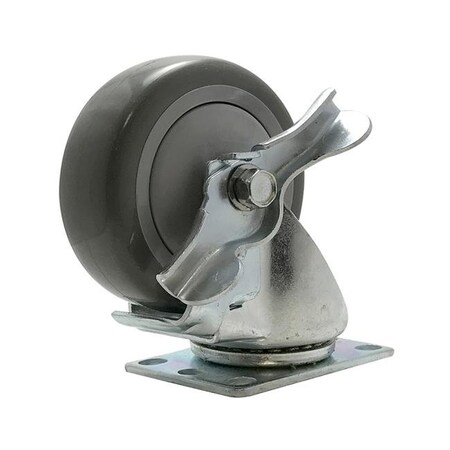 Snap-Loc Snap-Loc SLAC4SBP 4 in. Industrial Polyurethane Swivel-Brake Caster; 375 lbs SLAC4SBP